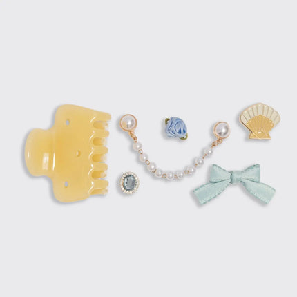 Kitsch Kitschpop Cloud Clip 7pc Set Coastal Cottage Butter Yellow