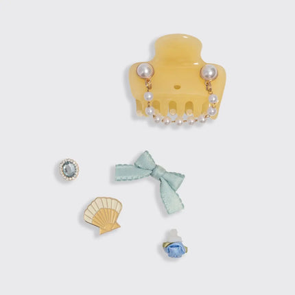 Kitsch Kitschpop Cloud Clip 7pc Set Coastal Cottage Butter Yellow