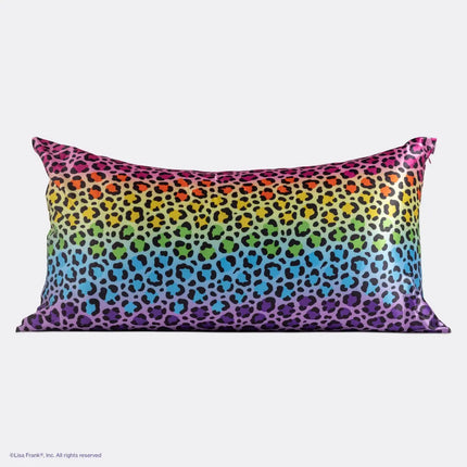 Kitsch Lisa Frank Satin Pillowcase Rainbow Leopard King