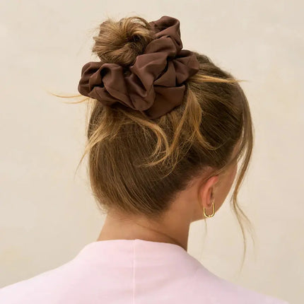 Kitsch Oversized Scrunchies Black & Chocolate