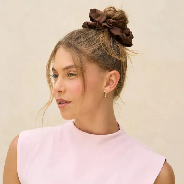 Kitsch Oversized Scrunchies Creme & Camel