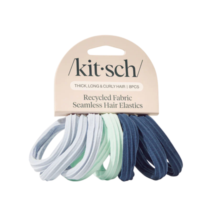Kitsch Recycled Fabric Seamless Hair Elastics Garden Bouquet