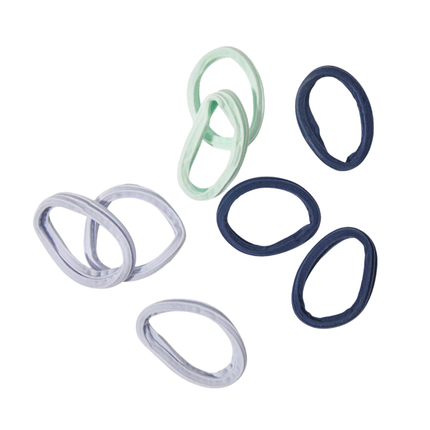 Kitsch Recycled Fabric Seamless Hair Elastics Garden Bouquet