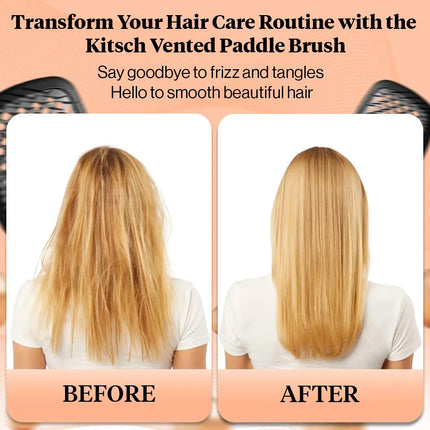 Kitsch Vented Paddle Brush Black