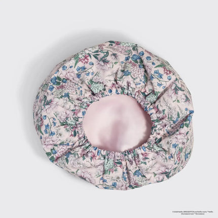 Kitsch x Bridgerton Satin-Lined Flexi Shower Cap Wisteria