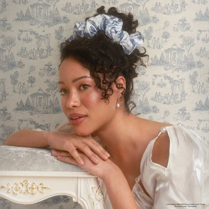 Kitsch x Bridgerton Satin Pillow Scrunchies® Toile In Bloom