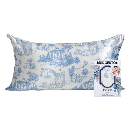 Kitsch x Bridgerton Satin Pillowcase Garden Toile King