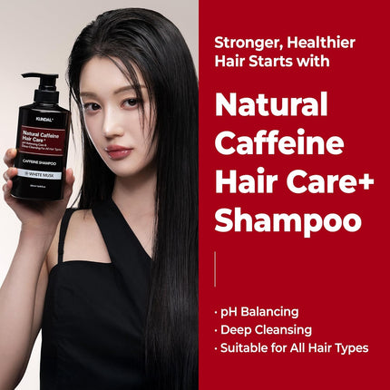 Kundal Caffeine Shampoo White Musk