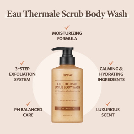 Kundal Scrub Body Wash Leather Iris