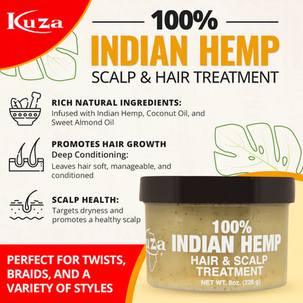 Kuza Indian Hemp Hair & Scalp