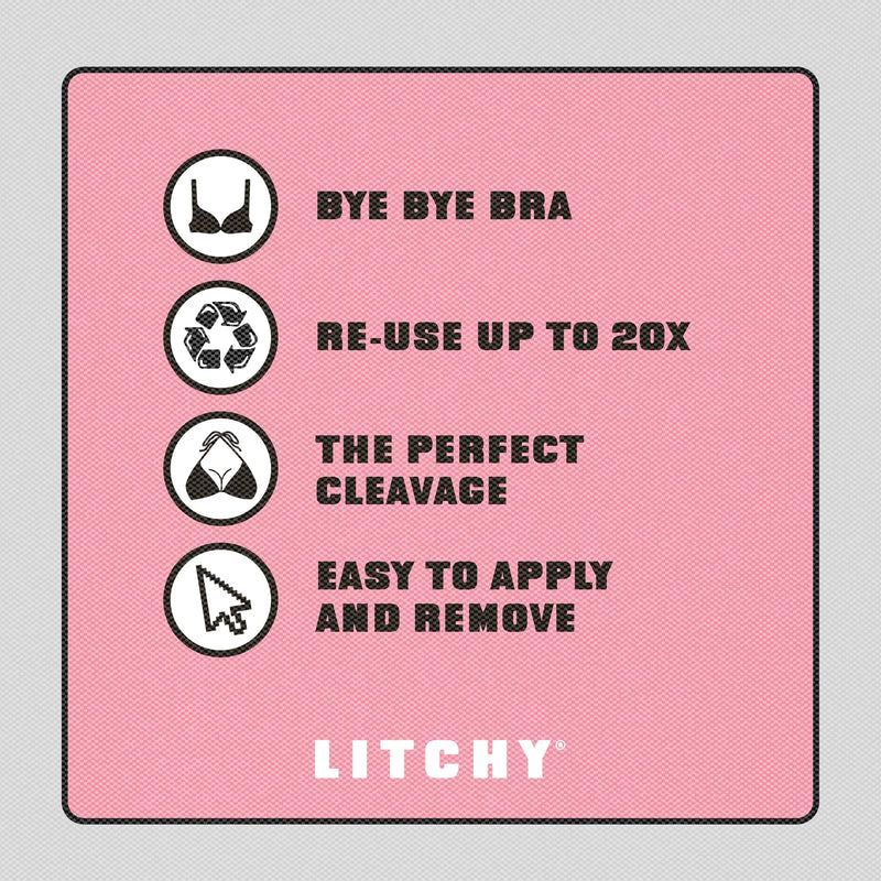 Litchy Adhesive Bra Sandy Cup B