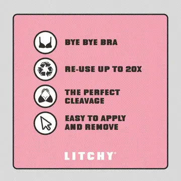 Litchy Adhesive Bra Sandy Cup D