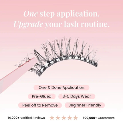 Lola's Lashes Demi Flare Half Lashes Brown