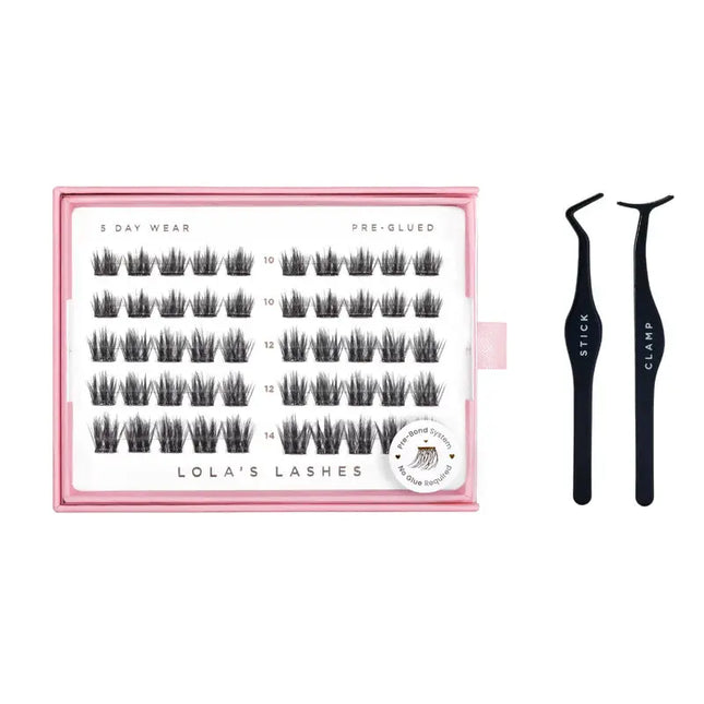 Lola's Lashes Satin Volume Pre-Glued Lashes Set
