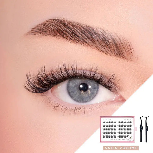 Lola's Lashes Satin Volume Pre-Glued Lashes Set