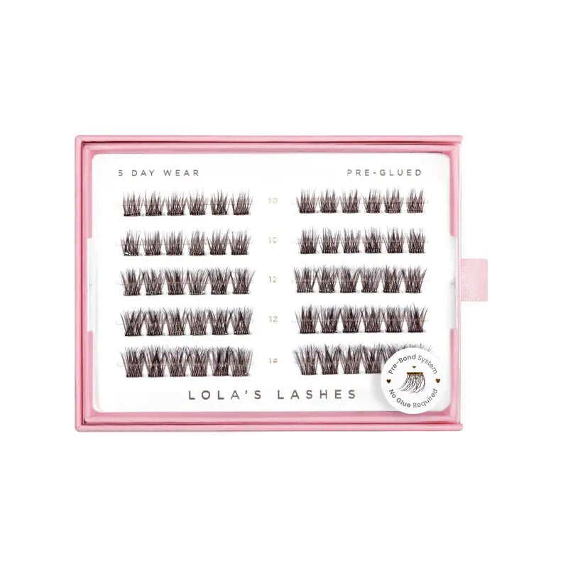 Lola's Lashes Soft Wisp Dark Brown Pre-Glued Lashes