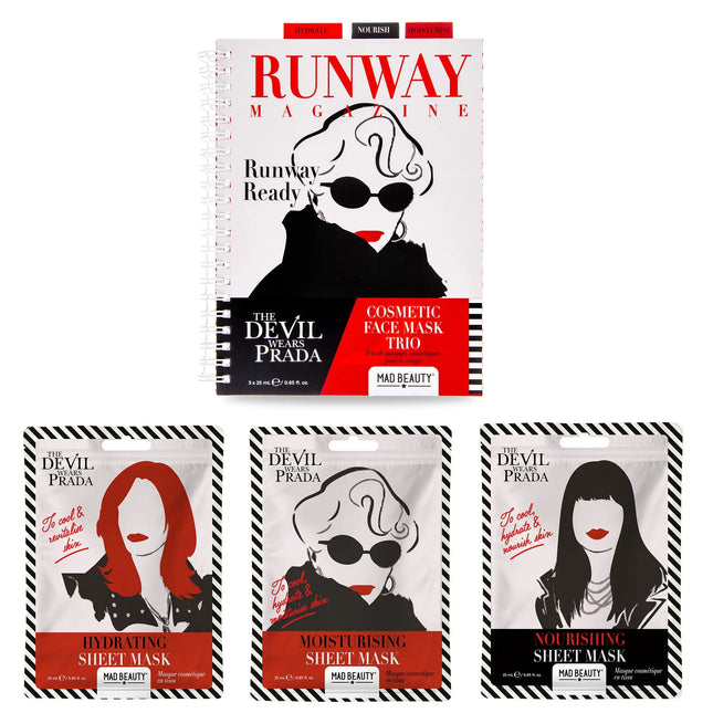 Mad Beauty Devil Wears Prada Sheet Mask Trio