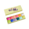 Color Case Cosmetic Paint Palette &amp; Brush Set The Electrics