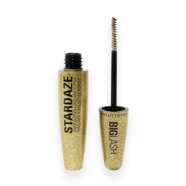 Makeup Revolution Big Lash Stardaze Hair & Brow Glitter Mascara Topper Stardust Gold