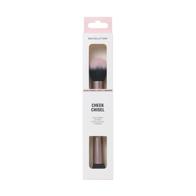 Makeup Revolution Cheek Chisel Blush & Bronze Duo Brush