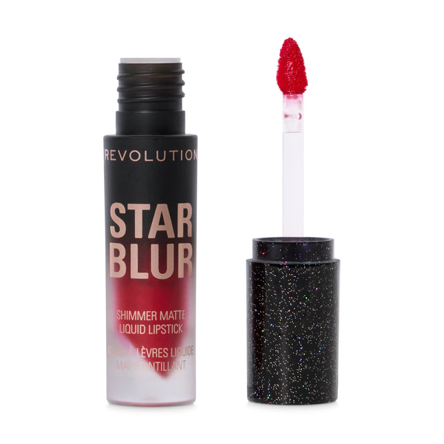 Makeup Revolution Star Blur Shimmer Matte Liquid Lip Scarlet Ruby