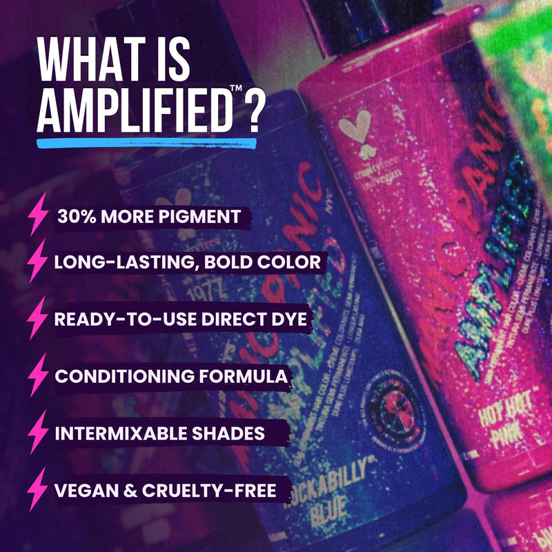 Manic Panic Amplified Cream Formula Rockabilly Blue, semi-permanente blauwe haarverf, foto 3 van 6