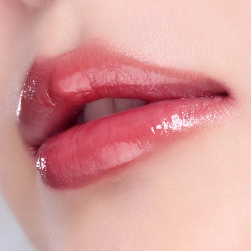Mary & May Blooming Glow Lip 01 Peony Bouquet, roze lipgloss met glanzende finish