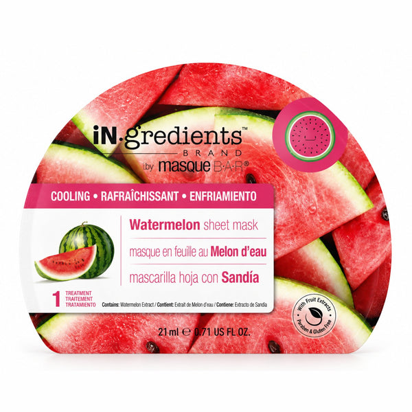 Masque Bar In.gredients Sheet Mask Watermelon, hydraterend sheet masker met watermeloenextract