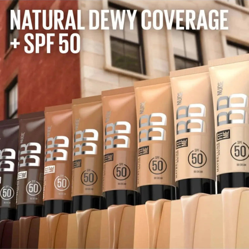 Maybelline Fit Me BB Cream Nude 60, lichte foundation met SPF 50, foto 7 van 7