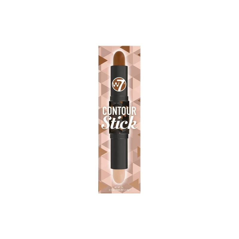 W7 Cosmetics Contour Stick Medium, contour duo met bronzer en highlighter in stickvorm