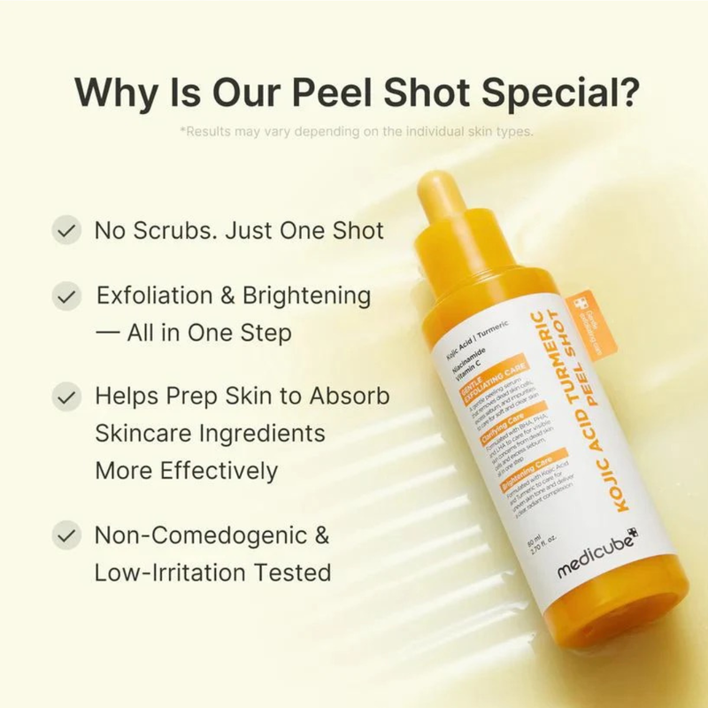 Medicube Kojic Acid Turmeric Peel Shot