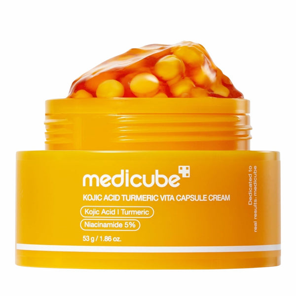 Medicube Kojic Acid Turmeric Vita Capsule Cream, gezichtscrème voor egale en stralende huid