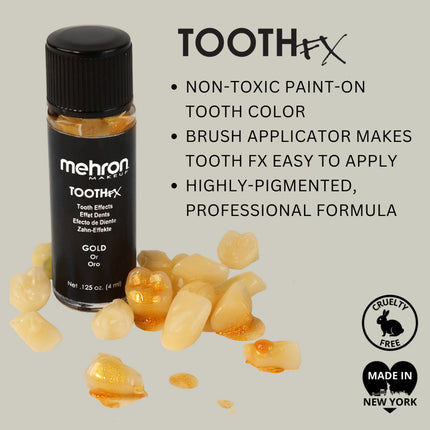 Mehron Makeup Tooth FX Gold