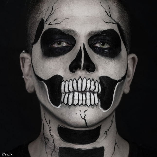 Mehron Makeup Tri-Color Makeup Palette Skeleton