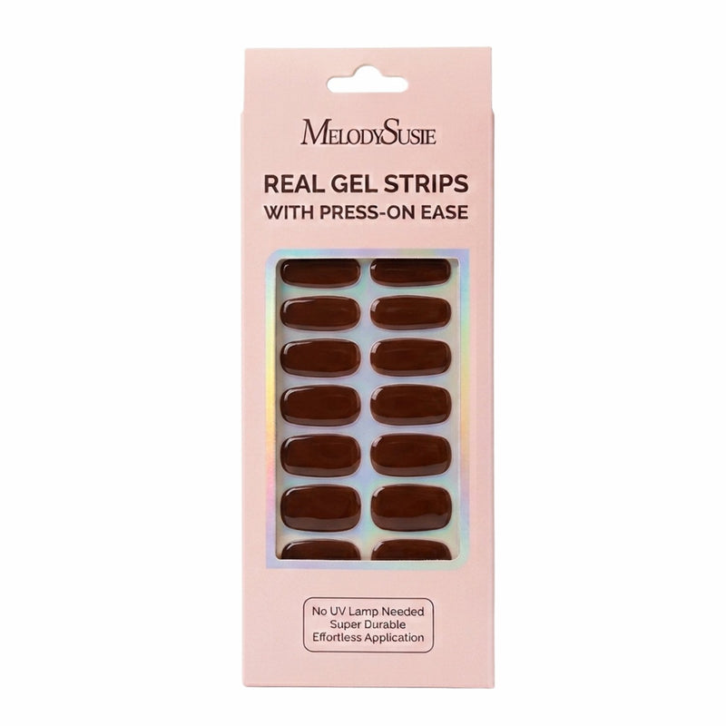 MelodySusie Classic Collection Real Gel Nail Strips Mani & Pedi Set Cherry Jelly