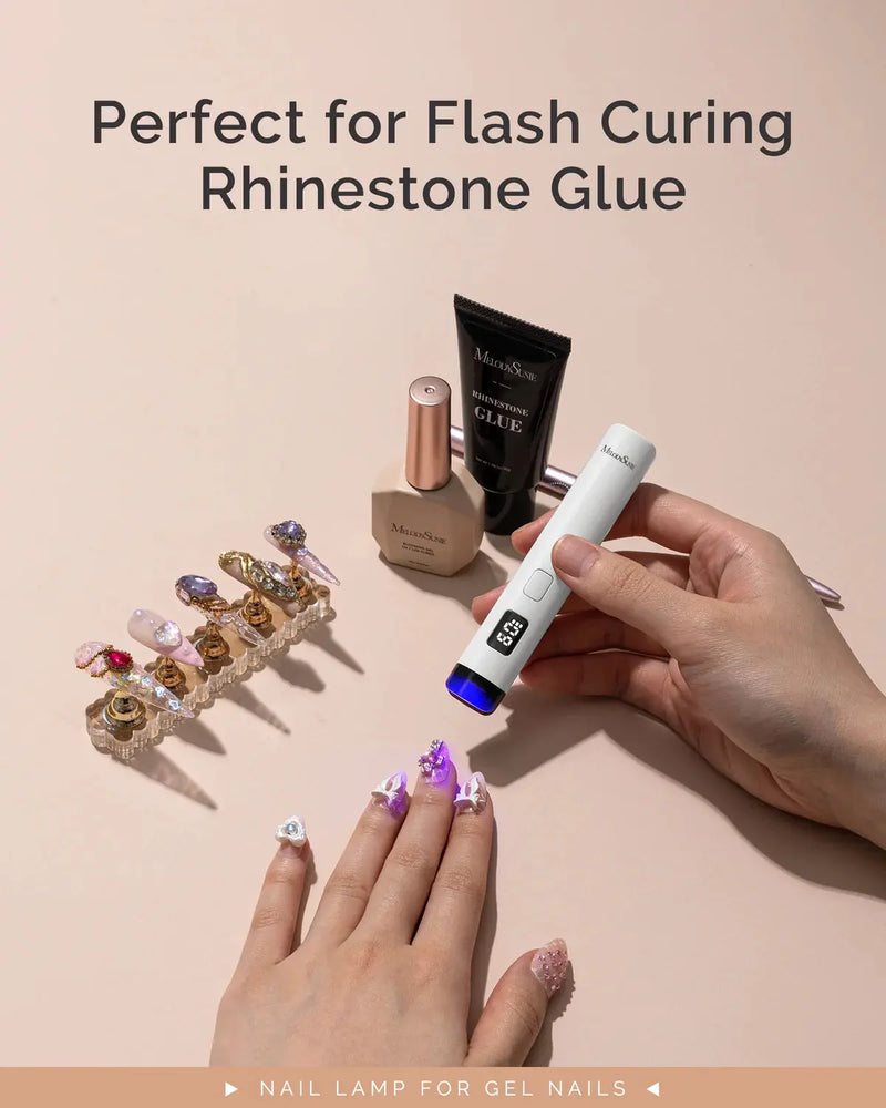 MelodySusie P-Art01R Rechargeable Mini LED/UV Nail Art Lamp White
