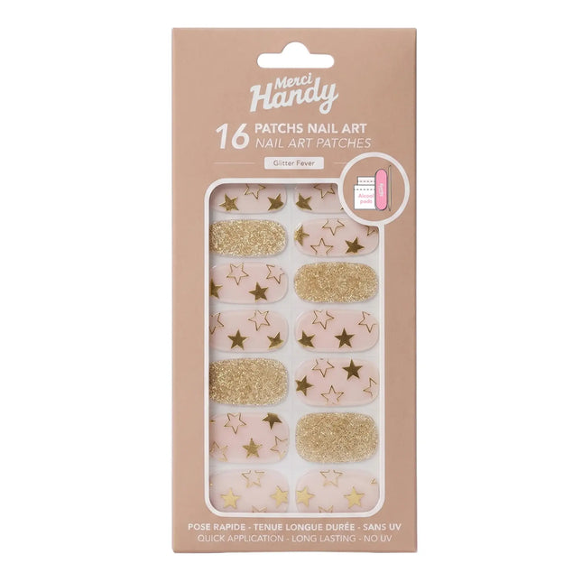 Merci Handy Nail Art Patches Glitter Fever