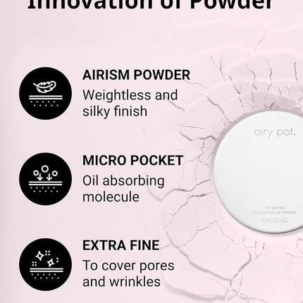 Missha Airy Pot Pressed Powder Pink