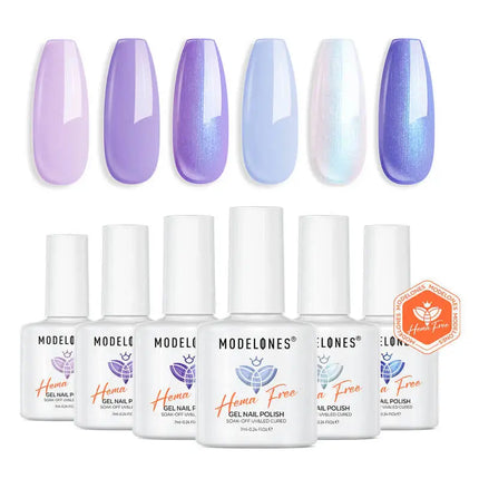 Modelones Gel Nail Polish Set Lustrous Starry Cosmos