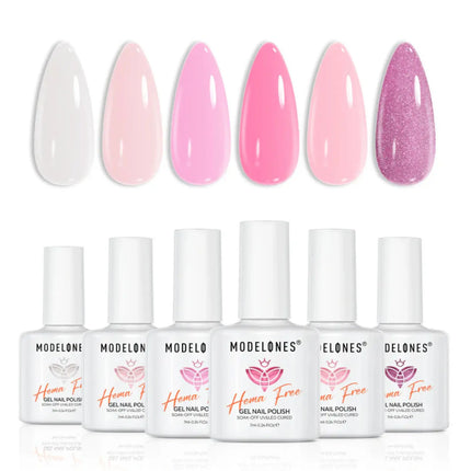 Modelones Gel Nail Polish Set Neon Bloom
