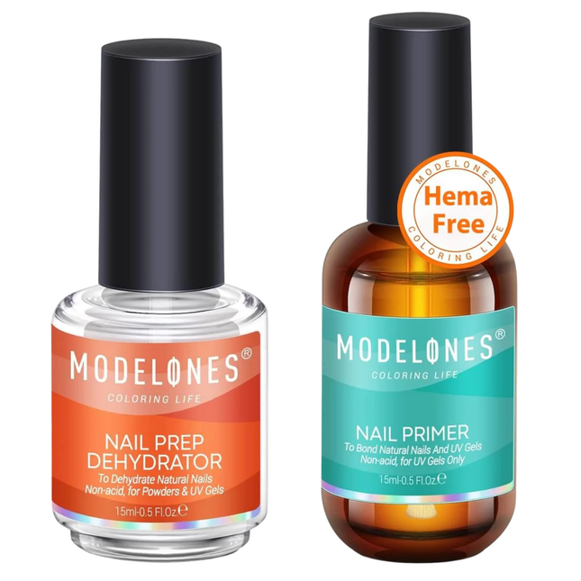 Modelones Natural Nail Prep Dehydrator & Primer Set