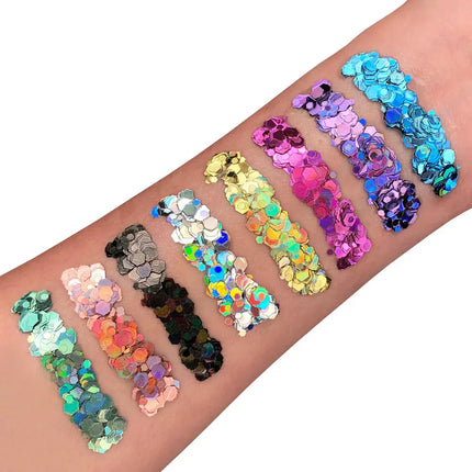 Moon Creations Holographic Chunky Glitter Gel Gold