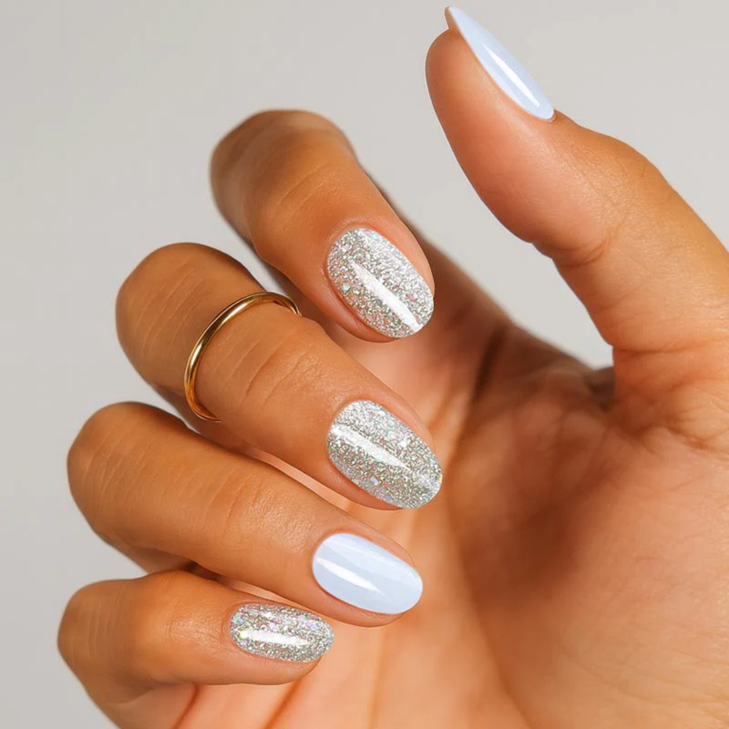 MoYou London Non-UV Gel Wraps Icy Luxe