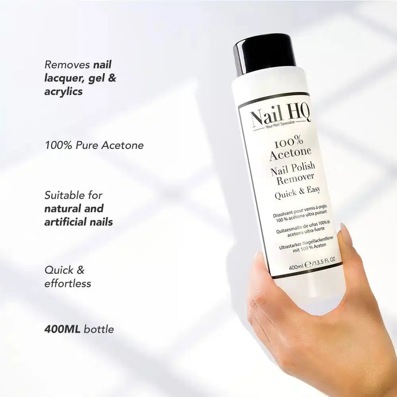 Nail HQ 100% Acetone Nail Polish Remover 400ml