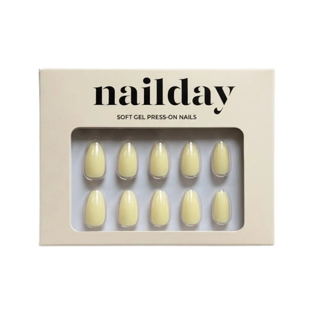 Nailday Soft Gel Press-On Nails Butter Yellow