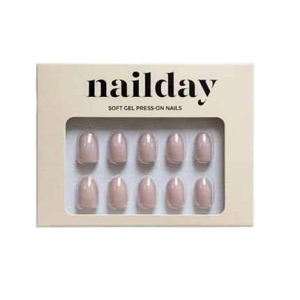 Nailday Soft Gel Press-On Nails Satin Nude