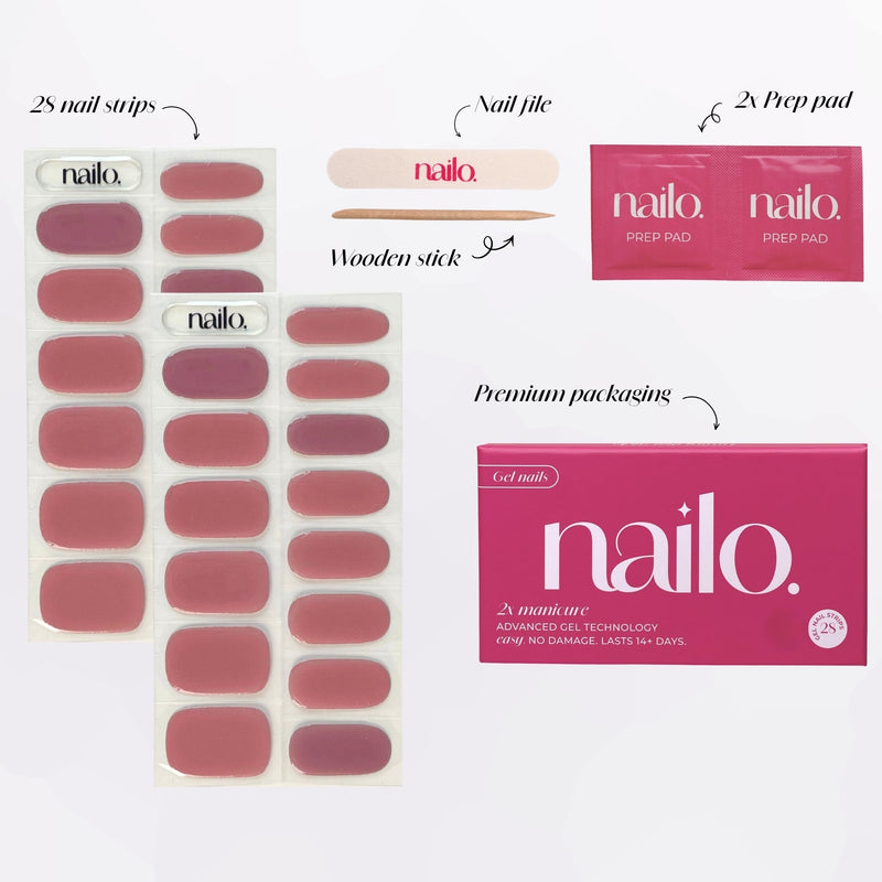Nailo gellak stickers Hunnybun, warm bruin