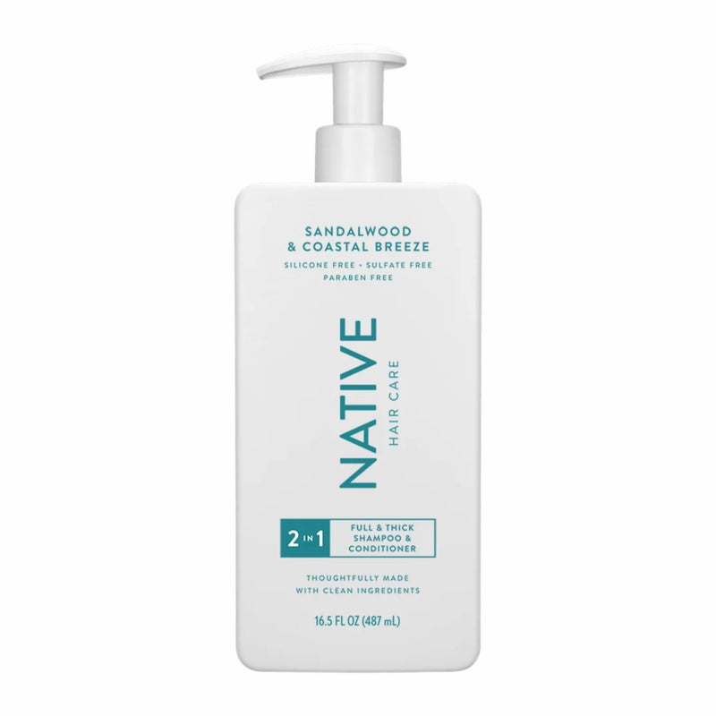 Native Full & Thick 2 In 1 Shampoo & Conditioner Sandalwood & Coastal Breeze 1