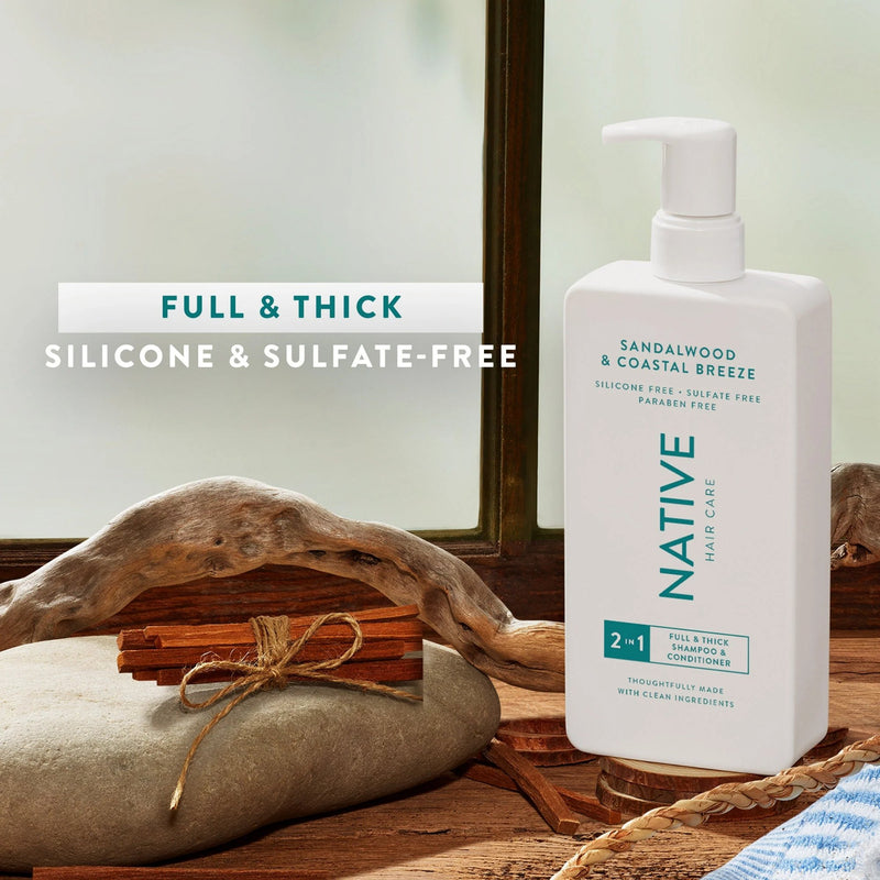 Native Full & Thick 2 In 1 Shampoo & Conditioner Sandalwood & Coastal Breeze 4