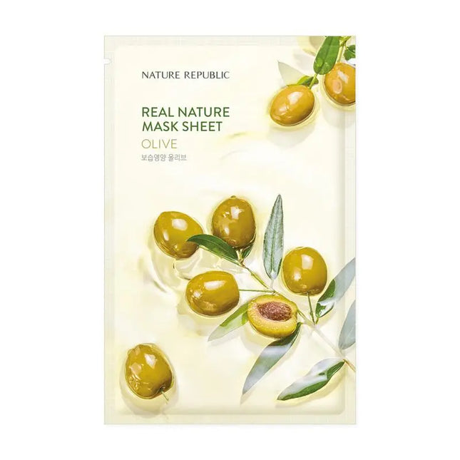 Nature Republic Real Nature Sheet Mask Olive